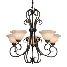 Golden 8606-5 RBZ-TEA - Homestead 5 Light Chandelier